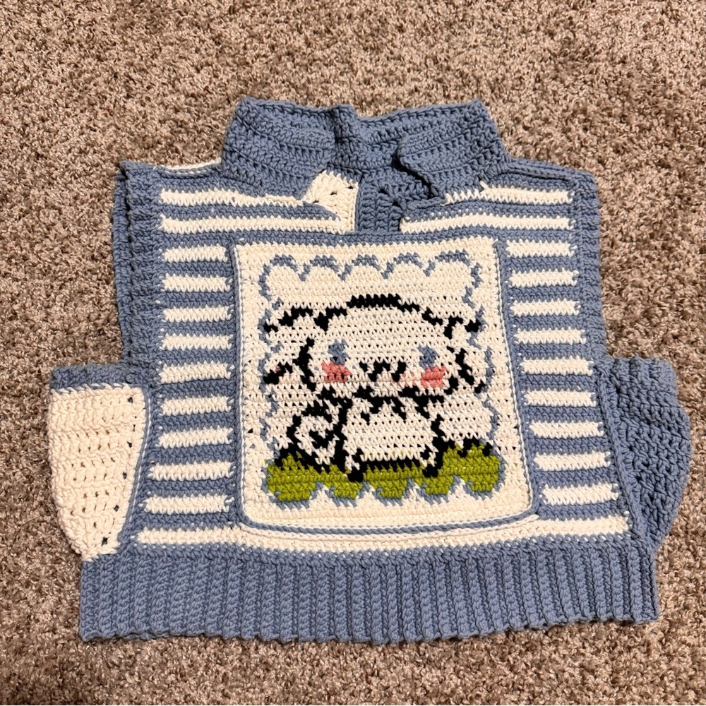 Custom hand crochet top
